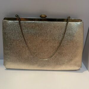ANDE Vintage Gold Metallic Purse #10214